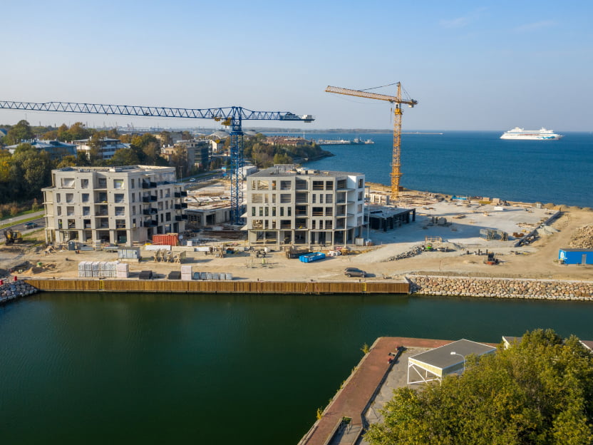 Kalaranna kvartali ehitustööd, suvi 2020